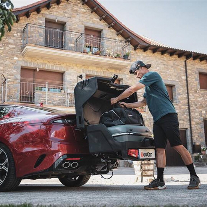 Cutie portbagaj pe carligul de remorcare TowBox Evo, Urban Negru [10]