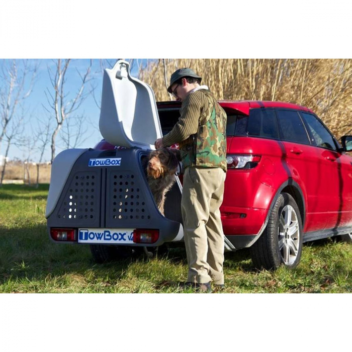Cutie portbagaj pe carligul de remorcare Towbox V2 DOG Negru [2]
