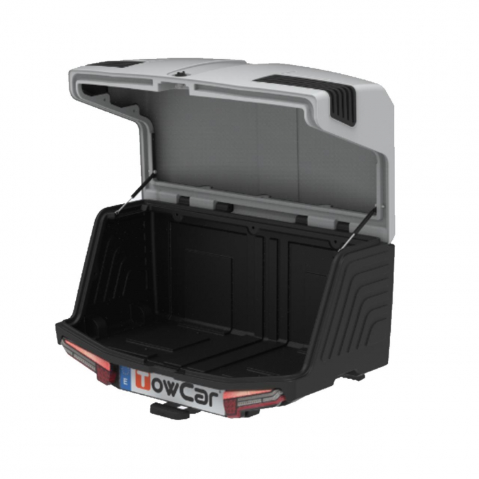 Cutie portbagaj pe carligul de remorcare Towbox V3 Arctic Alb [2]
