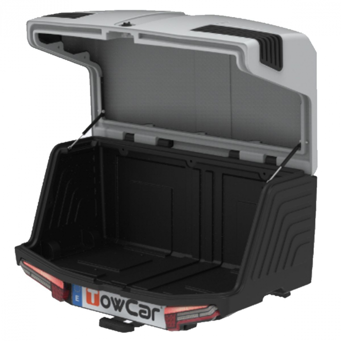 Cutie portbagaj pe carligul de remorcare Towbox V3 Alb [2]