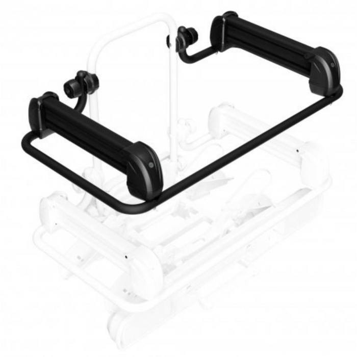Suport 2 biciclete Peruzzo Parma 706N cu prindere pe carligul de remorcare, Negru Mat [9]