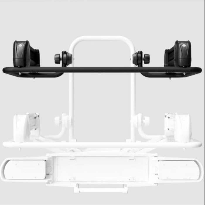 Suport 2 biciclete Peruzzo Parma 706N cu prindere pe carligul de remorcare, Negru Mat [10]
