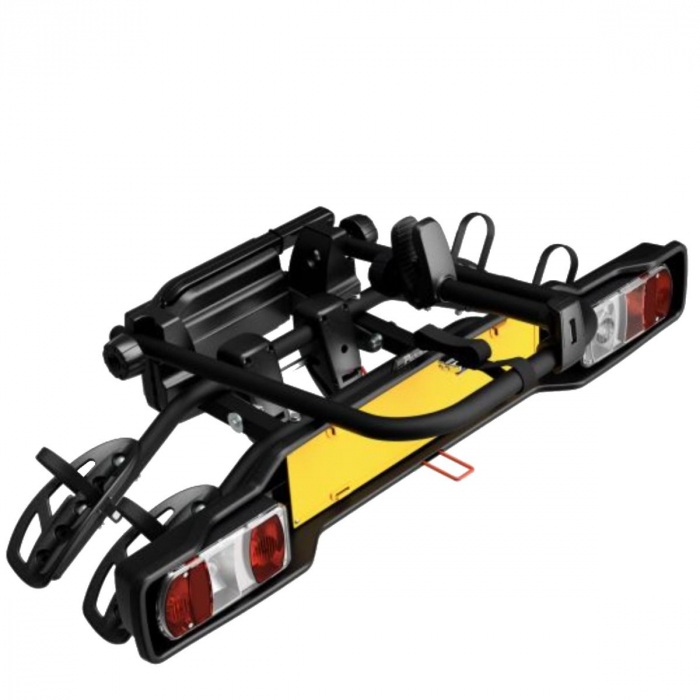 Suport 2 biciclete Peruzzo Parma 706N cu prindere pe carligul de remorcare, Negru Mat [2]