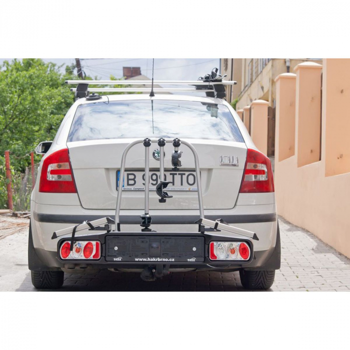 Suport 3 biciclete Hakr Trip din aluminiu cu prindere pe carligul de remorcare [3]