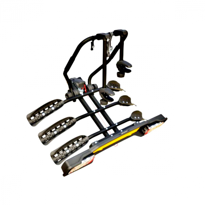 Suport 3 biciclete Peruzzo Siena 668/3N cu prindere pe carligul de remorcare, Negru [2]