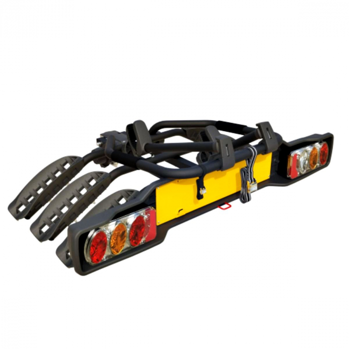 Suport 3 biciclete Peruzzo Siena 668/3N cu prindere pe carligul de remorcare, Negru [3]