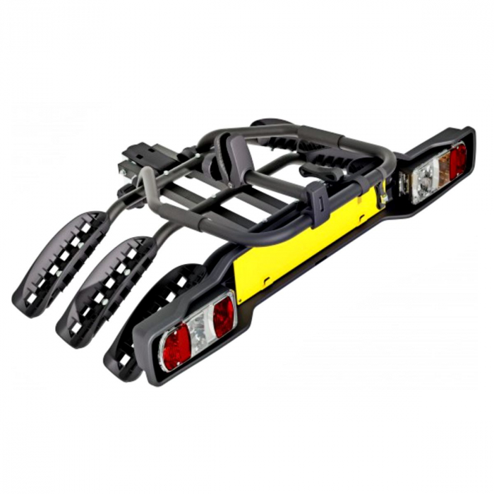Suport 3 biciclete Peruzzo Siena 669/3N cu prindere pe carligul de remorcare, Negru [4]