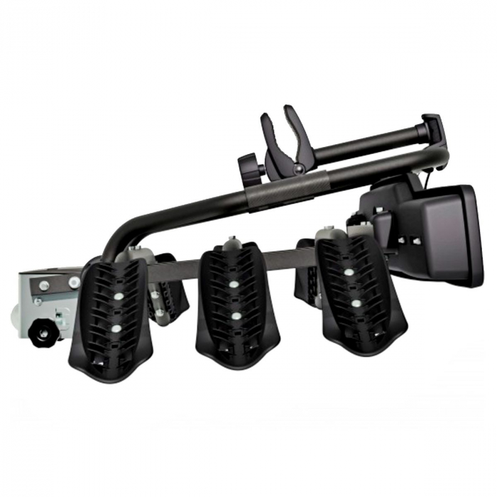 Suport 3 biciclete Peruzzo Siena 669/3N cu prindere pe carligul de remorcare, Negru [3]