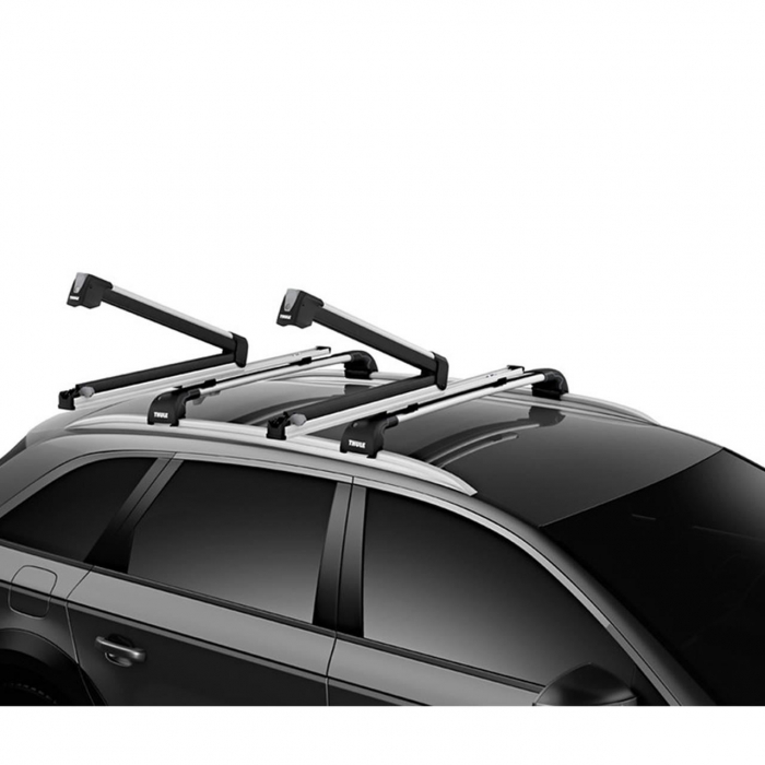 Suport schiuri Thule SnowPack Extender 7325 Argintiu cu prindere pe bare transversale rectangulare [7]
