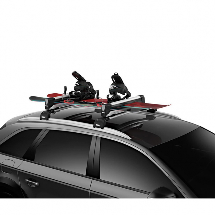 Suport schiuri Thule SnowPack Extender 7325 Argintiu cu prindere pe bare transversale rectangulare [6]