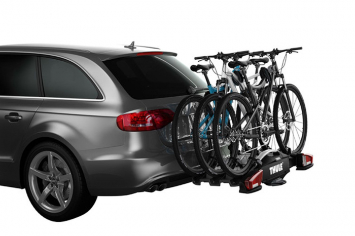 Suport biciclete Thule VeloCompact 926 cu prindere pe carligul de remorcare + adaptorul Thule 9261, pentru 3 sau 4 biciclete [5]