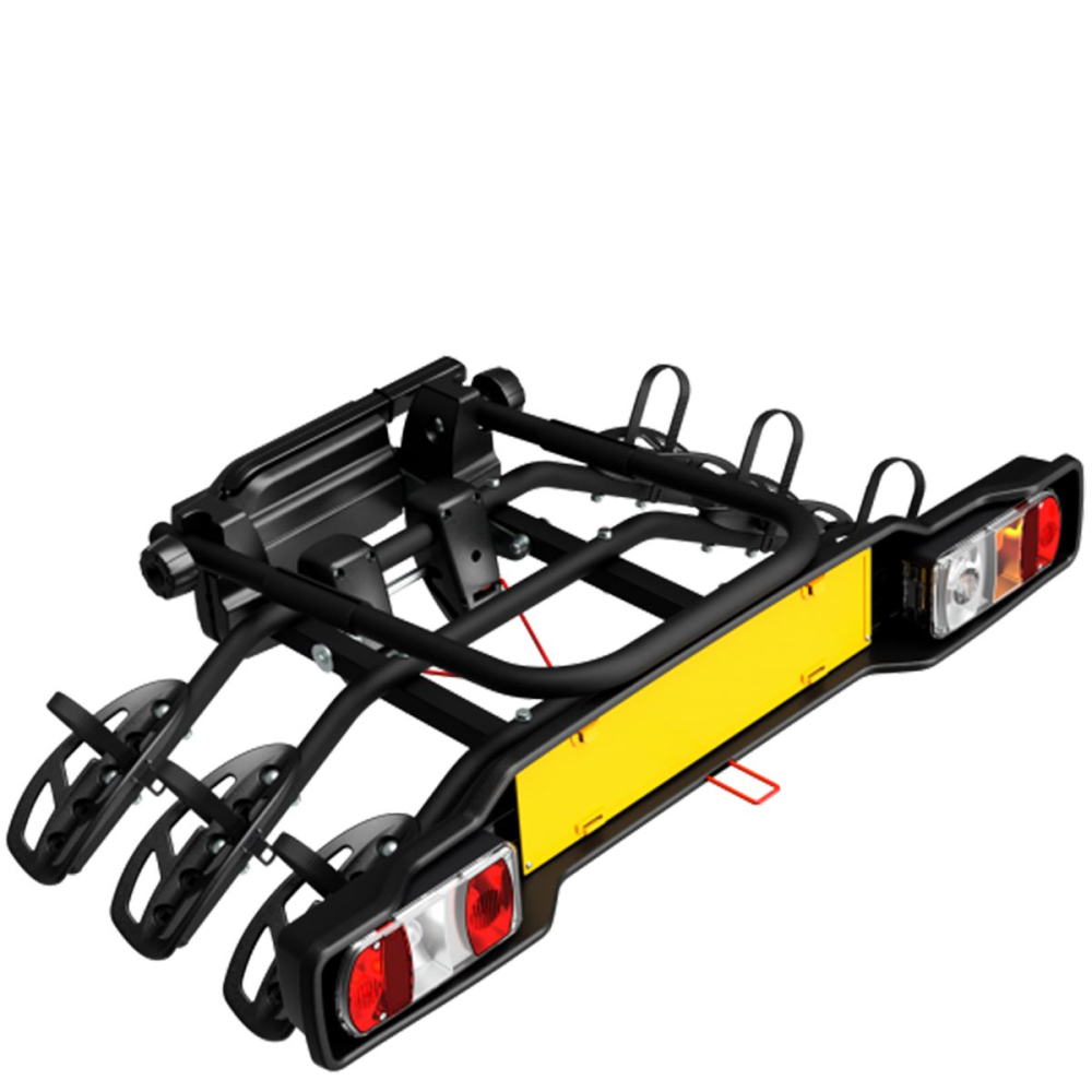 Suport pentru 3 biciclete, Peruzzo Parma 706/3, Negru, cu prindere pe carligul de remorcare [2]