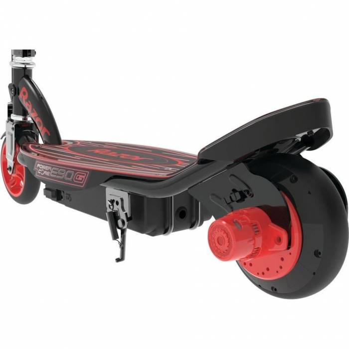 Trotineta electrica pentru copii 8+ ani Razor Power Core E90 Glow Negru/Rosu [4]