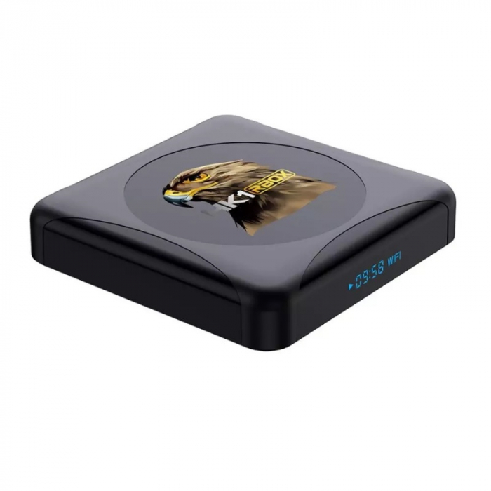 TV Box HK1 RBOX R1 Mini Smart Media Player, 4K, RAM 4GB, ROM 64GB, Android 11.0, Rockchip RK3318 QuadCore, Slot Card, Wi-Fi dual band [4]