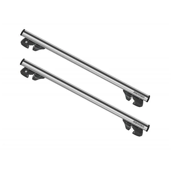 Bare Transversale cu montaj pe Bare Longitudinale - Bare transversale Menabo Jackson Silver pentru Volkswagen Tiguan (5N) 2007-2011