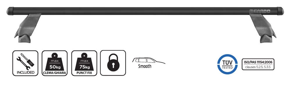Bare transversale Menabo Tema Otel pentru Ford Fiesta VII ST-Line, 5 usi, model 2017+ [4]