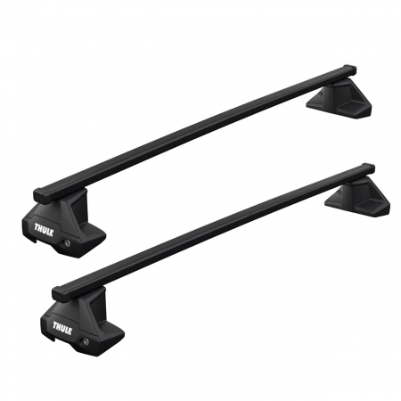 Bare transversale cu montaj pe plafon-Fara bare longitudinale - Bare transversale Thule Evo Clamp Squarebar 127 pentru RENAULT Clio (Mk IV), 5 usi Hatchback, model 2013-2019, Sistem cu prindere pe plafon normal