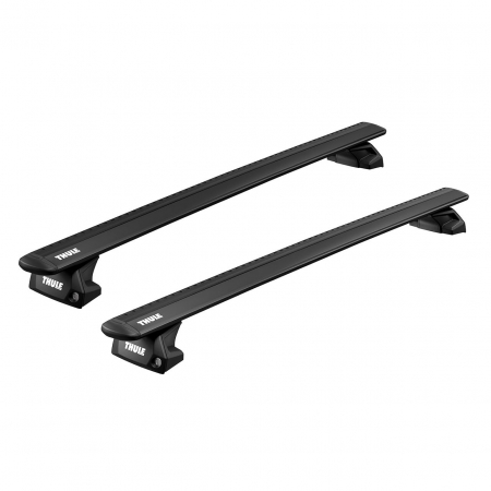 Bare Transversale cu montaj pe Bare Longitudinale - Bare transversale Thule Evo Flush Rail Wingbar Evo Black pentru VOLVO XC90, 5 usi SUV, model 2015 - prezent, Sistem cu prindere pe bare longitudinale integrate
