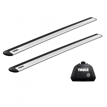 Bare Transversale cu montaj pe Bare Longitudinale - Bare transversale Thule Evo Raised Rail Wingbar Evo pentru FORD Kuga 5 usi SUV, model 2013-, Sistem cu prindere pe bare longitudinale