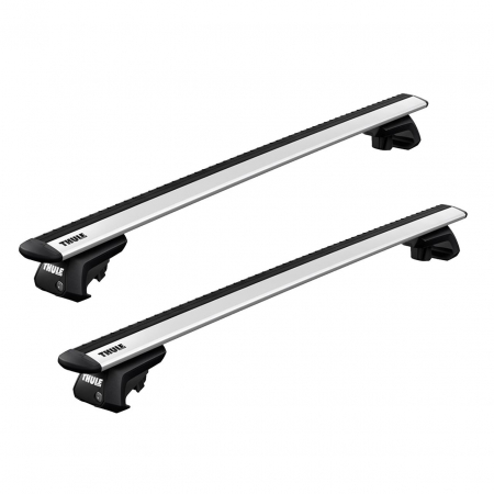 Bare Transversale cu montaj pe Bare Longitudinale - Bare transversale Thule Evo Raised Rail Wingbar Evo pentru VW Tiguan 5 usi SUV, model 2016 - prezent, Sistem cu prindere pe bare longitudinale