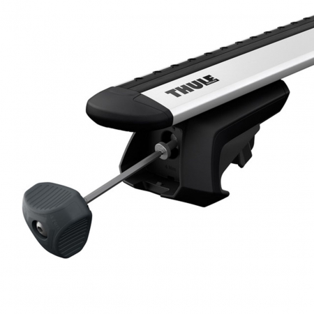 Bare transversale Thule Evo Raised Rail Wingbar Evo pentru VW Tiguan 5 usi SUV, model 2016 - prezent, Sistem cu prindere pe bare longitudinale [4]