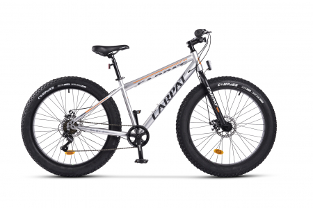 Bicicleta Fat Bike Carpat Aventus C26217A 26", Gri/Portocaliu/Negru [1]