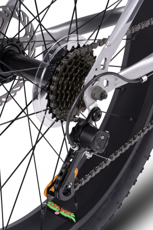 Bicicleta Fat Bike Carpat Aventus C26217A 26", Gri/Portocaliu/Negru [4]