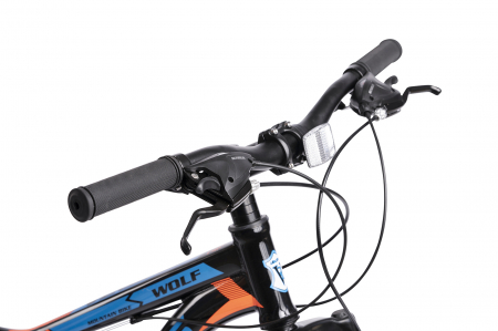 Bicicleta Fat-Bike Velors Wolf V2605D 26", Negru/Portocaliu/Albastru [7]