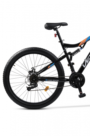 Bicicleta MTB-Full Suspension Fat Bike Velors Innovation V27304A 27.5", Negru/Alb/Portocaliu [3]