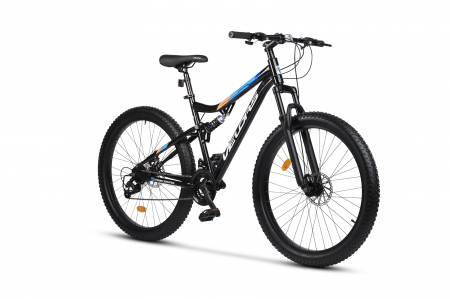 Bicicleta MTB-Full Suspension Fat Bike Velors Innovation V27304A 27.5", Negru/Alb/Portocaliu [1]
