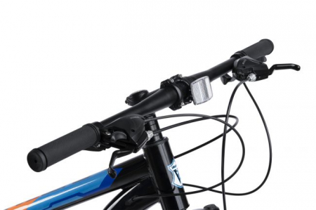 Bicicleta MTB-Full Suspension Fat Bike Velors Innovation V27304A 27.5", Negru/Alb/Portocaliu [7]