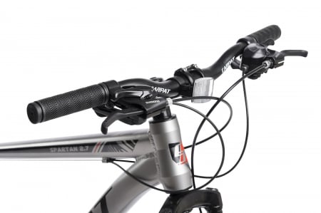Bicicleta MTB-HT CARPAT C2759C Spartan, Shimano Tourney, 21 Viteze, Cadru Aluminiu, Roti 27.5 Inch, Frane Mecanice Disc, Gri/Rosu/Negru [6]
