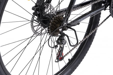 Bicicleta MTB-HT Carpat MONTAN C2758H, Shimano Tourney TZ 7 viteze, Roti 27.5 Inch, Cadru Aluminiu, Frane pe Disc, Negru/Gri [3]