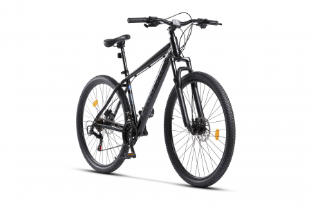 Bicicleta MTB-HT Carpat MONTAN C2758H, Shimano Tourney TZ 7 viteze, Roti 27.5 Inch, Cadru Aluminiu, Frane pe Disc, Negru/Gri [1]