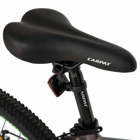 Bicicleta MTB-HT Montana C2999A, Manete Schimbator Secventiale, 21 Viteze, Cadru Aluminiu, Roti 29 Inch, Frane pe Disc, Carpat, culoare Gri/Negru/Verde [8]