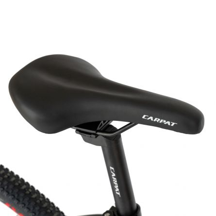 Bicicleta MTB-HT, C2959AH Schimbator Shimano Altus RD-M310-L, 24 Viteze, Cadru Aluminiu, Roti 29 Inch, Frane Hidraulice, Carpat, Gri cu Design Rosu [5]