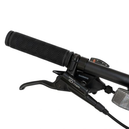 Bicicleta MTB-HT, C2959AH Schimbator Shimano Altus RD-M310-L, 24 Viteze, Cadru Aluminiu, Roti 29 Inch, Frane Hidraulice, Carpat, Gri cu Design Rosu [7]