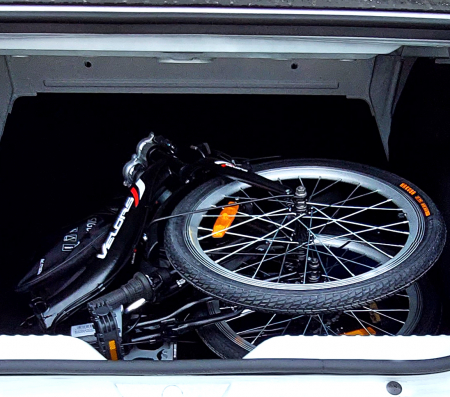 Bicicleta Pliabila Velors V2057A 20", Negru/Alb/Rosu [9]