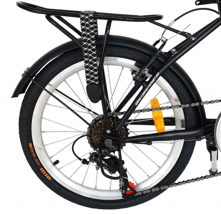 Bicicleta Pliabila Velors V2057A 20", Negru/Alb/Rosu [1]
