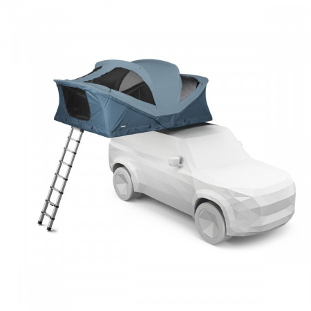 Cort auto cu montaj pe bare transversale - Cort auto cu prindere pe plafon, Thule, Approach L, pentru 4 persoane, Dark Slate
