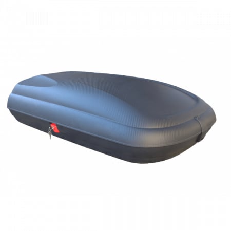 Accesorii auto - Cutie portbagaj Carbon Look 320L, Neagra, 131 x 77 x 34 cm