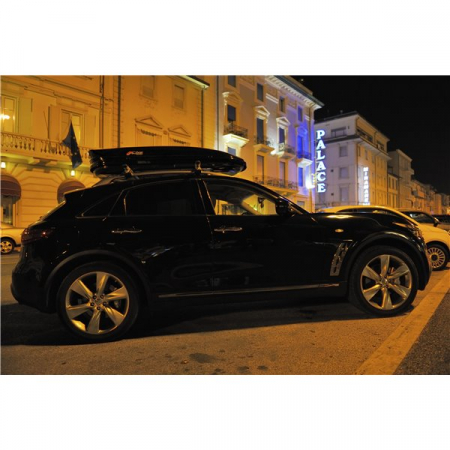 Cutie portbagaj Menabo Mania 460 DUO ABS Black, 195x79x36cm [6]