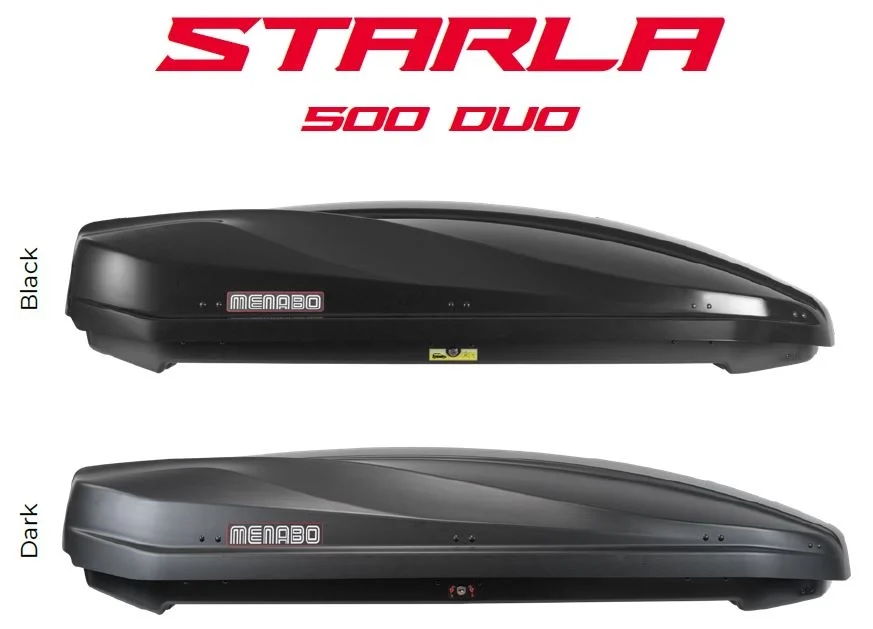 Cutie portbagaj Menabo Starla 500 DUO ABS Dark, 199x84x41 cm [9]