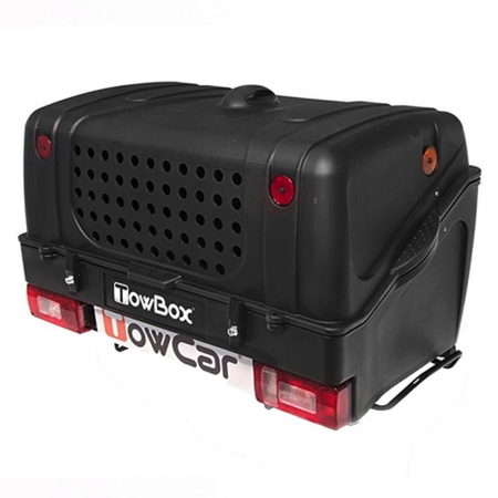Cutie portbagaj cu montaj pe carlig - Cutie portbagaj pe carligul de remorcare Towbox V1 DOG Negru