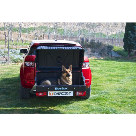 Cutie portbagaj pe carligul de remorcare Towbox V1 DOG Negru [2]