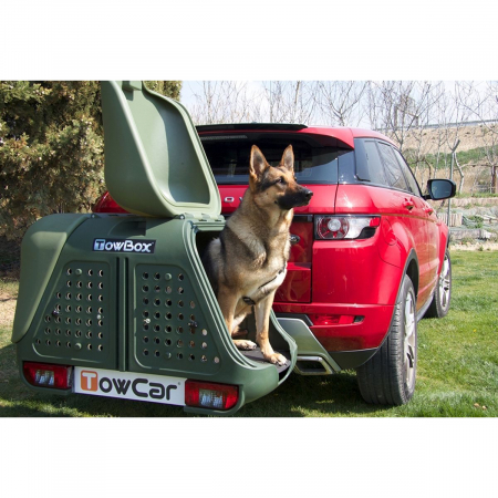 Cutie portbagaj pe carligul de remorcare Towbox V2 DOG Negru [5]