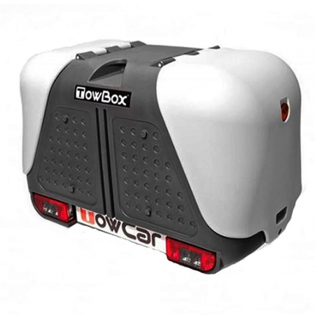 Cutie portbagaj cu montaj pe carlig - Cutie portbagaj pe carligul de remorcare Towbox V2 Gri