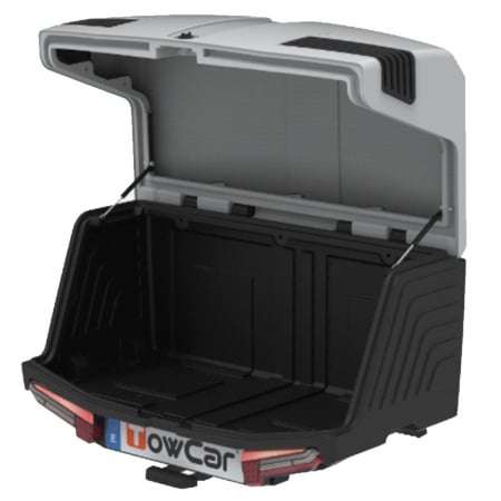 Cutie portbagaj pe carligul de remorcare Towbox V3 Alb [1]