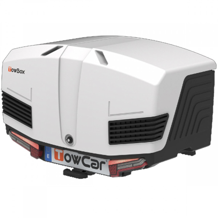 Cutie portbagaj cu montaj pe carlig - Cutie portbagaj pe carligul de remorcare Towbox V3 Alb