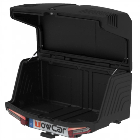 Cutie portbagaj pe carligul de remorcare Towbox V3 Urban Negru [1]